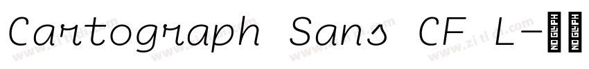 Cartograph Sans CF L字体转换